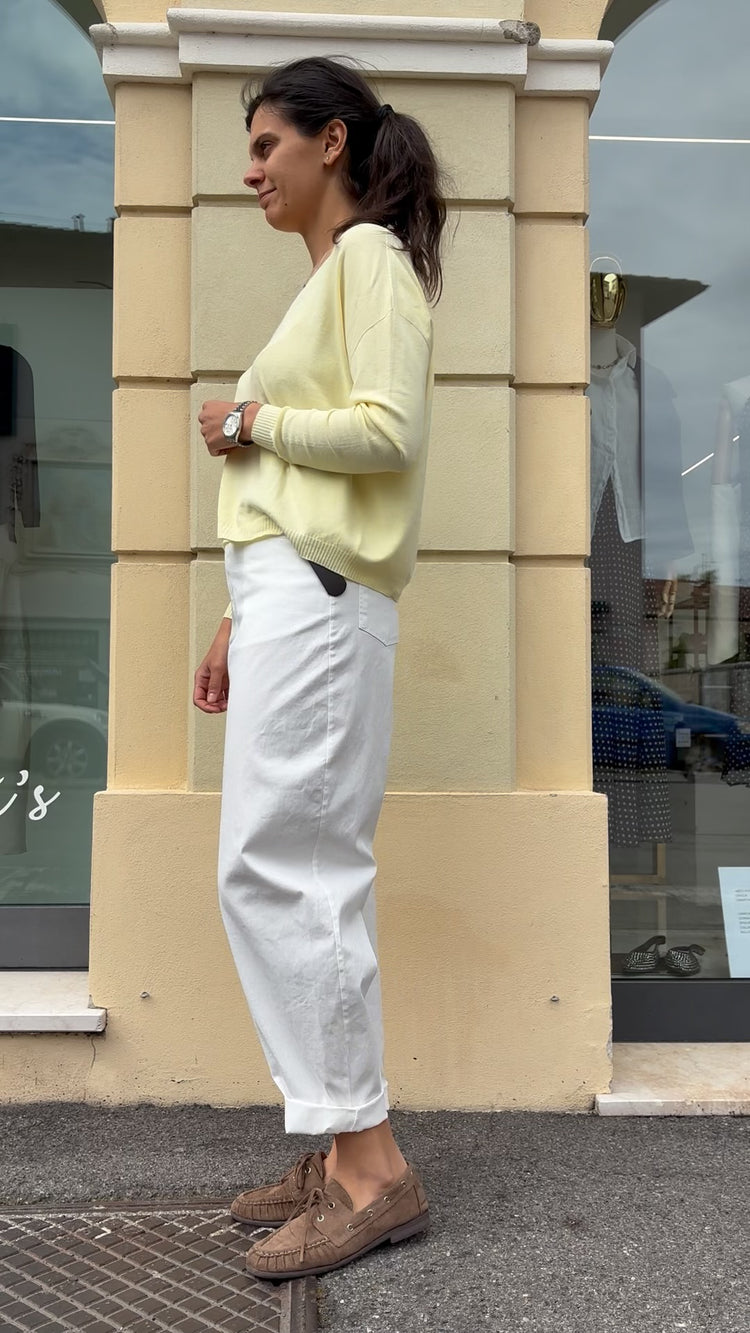 SUSY MIX - Pantalone Love  - Bianco