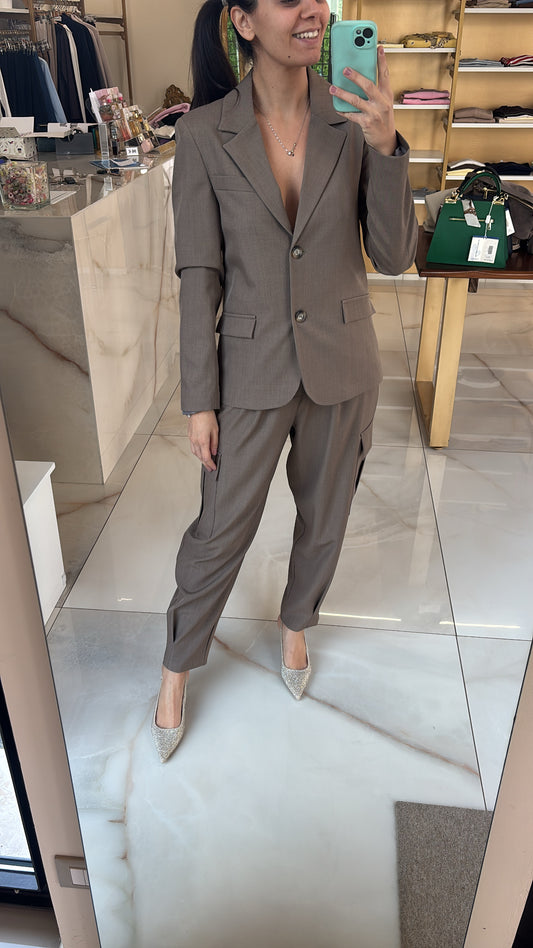 SUSY MIX - PANTALONE TASCONATO - FANGO