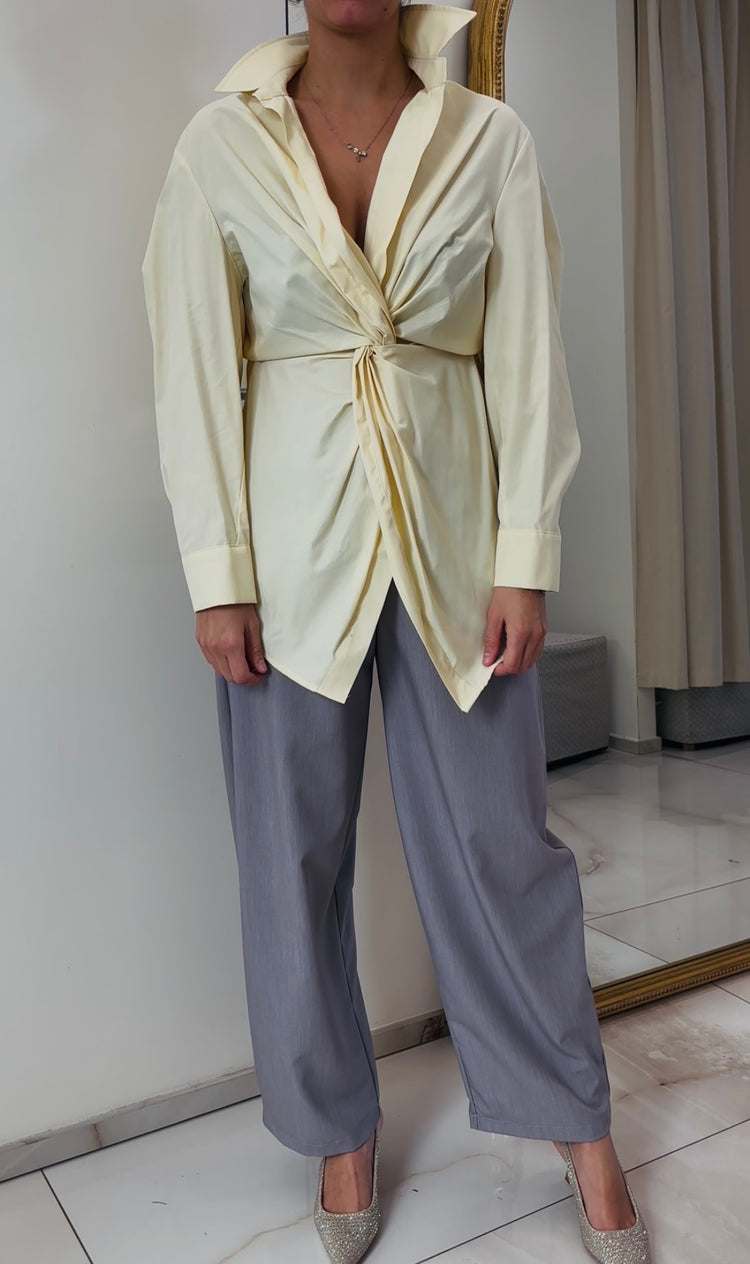 TENSIONE IN - CAMICIA NODO - GIALLA