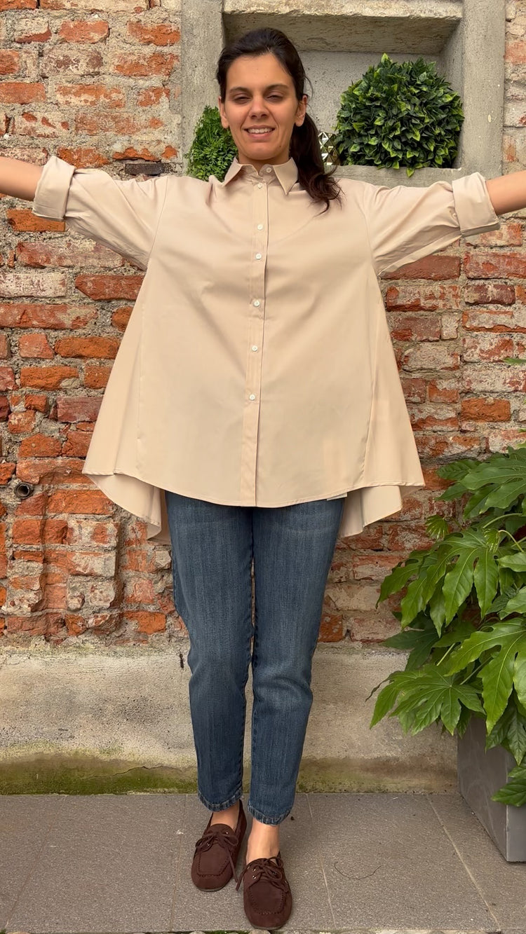 Carmen - Camicione / Abito - Beige