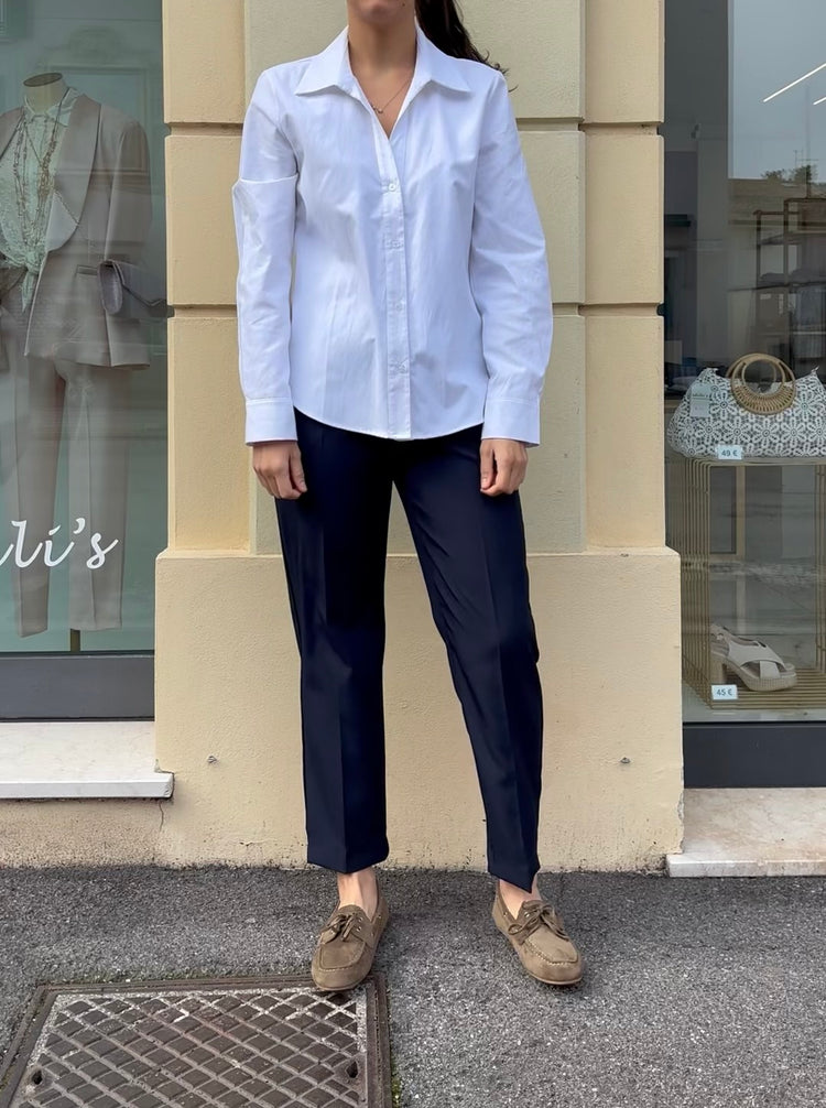 SUSY MIX - CAMICIA A V - BIANCA