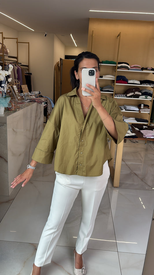 SOUVENIR - CAMICIA MANICA LARGA - OLIO
