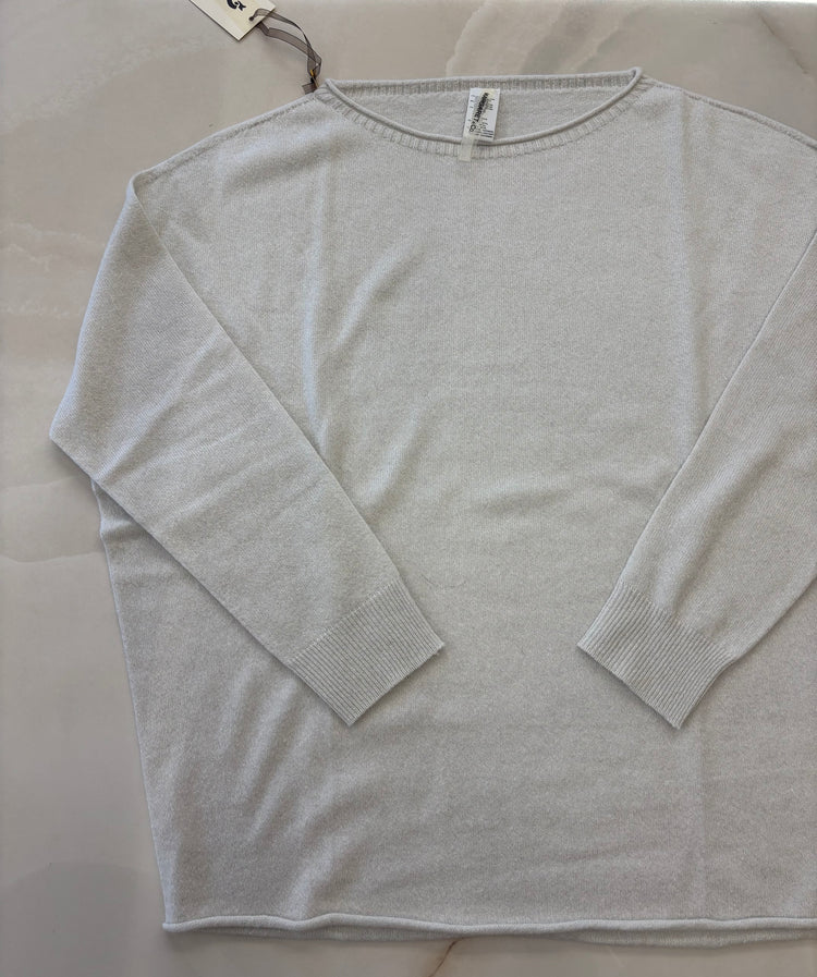 MARGARET - MAGLIONE OVER LUREX - PANNA