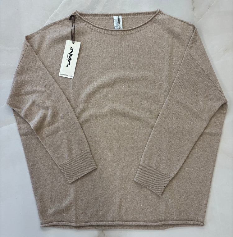 MARGARET - MAGLIONE OVER LUREX - BEIGE