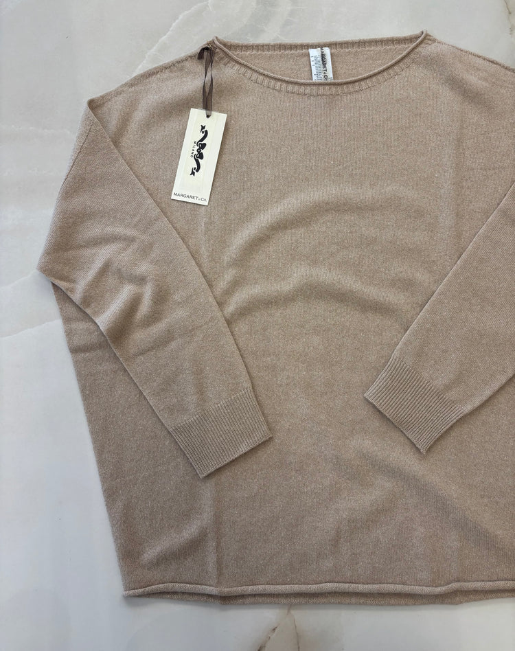 MARGARET - MAGLIONE OVER LUREX - BEIGE