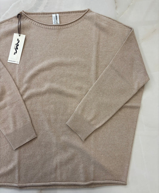 MARGARET - MAGLIONE OVER LUREX - BEIGE
