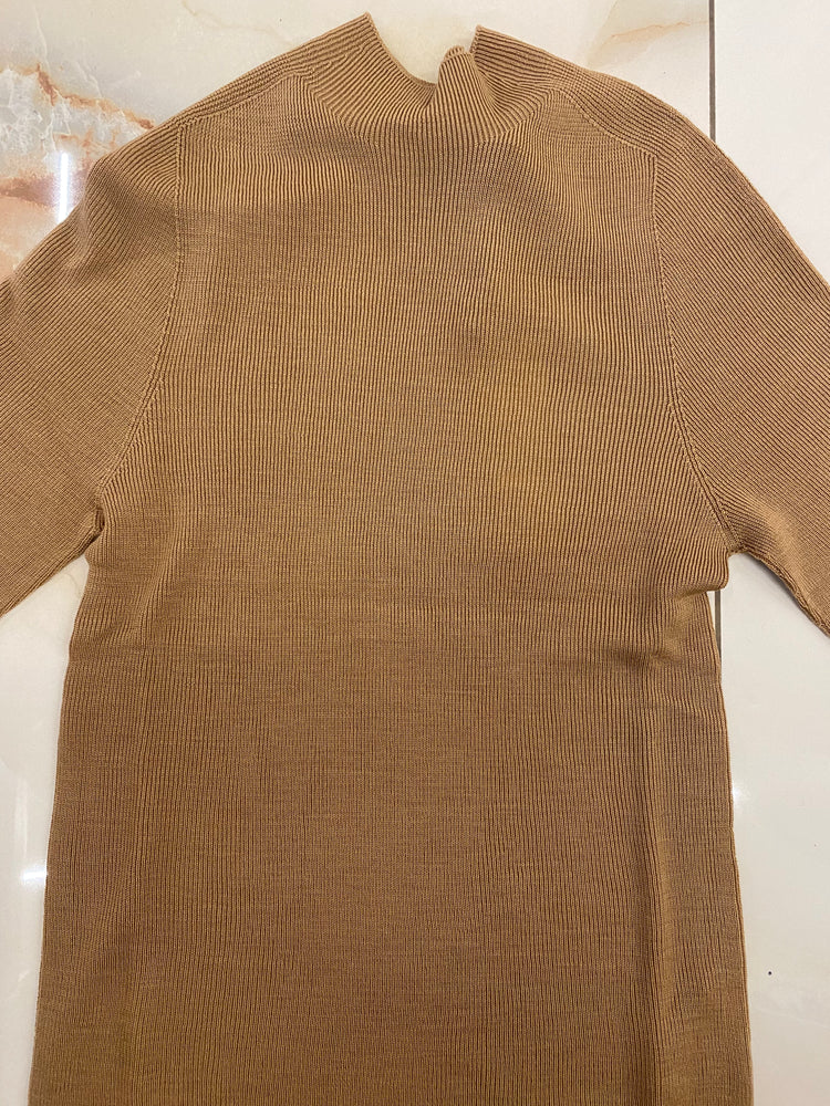 HAVEONE - MAGLIA MEZZO COLLO - CAMMELLO