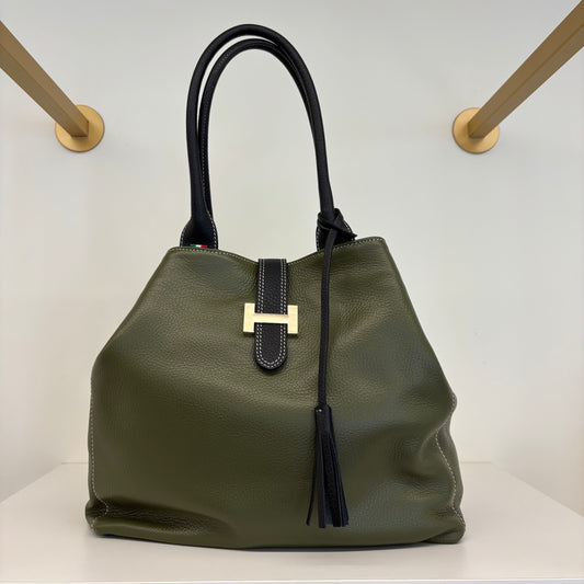 BORSA QUIET LUXURY - VERDE