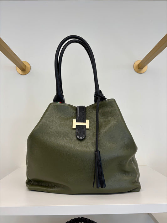 BORSA QUIET LUXURY - VERDE