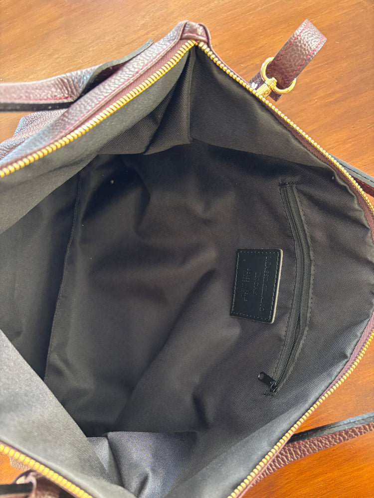 BORSA SHOPPER GRANDE - BURGUNDY