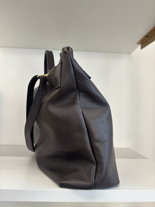 BORSA SHOPPER GRANDE - CIOCCOLATO