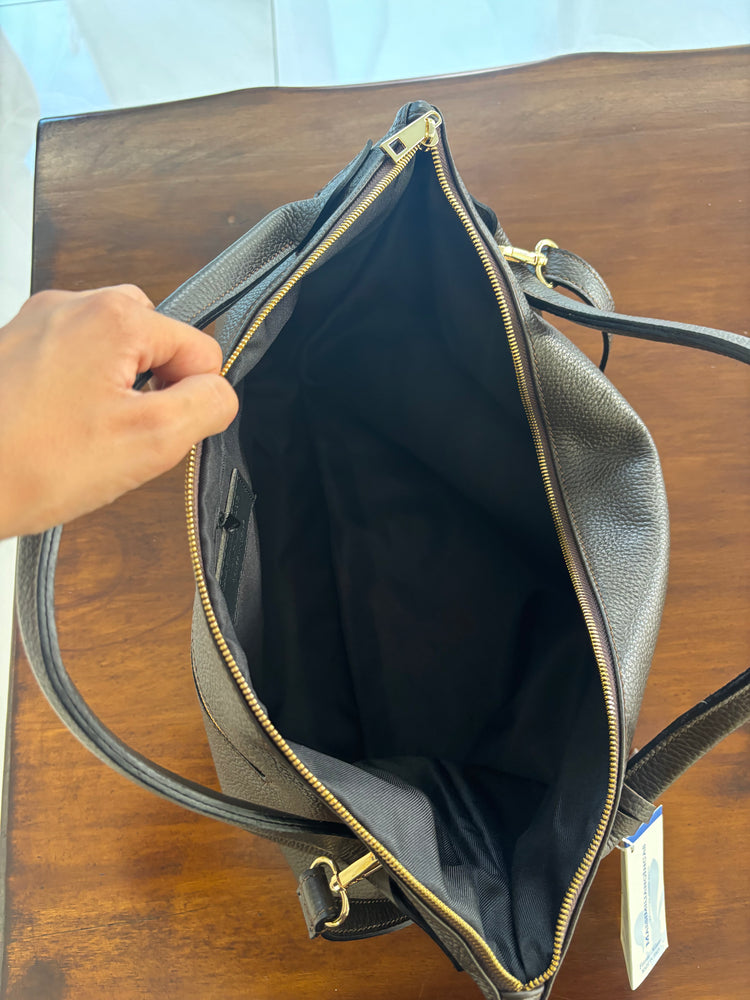 BORSA SHOPPER GRANDE - CIOCCOLATO