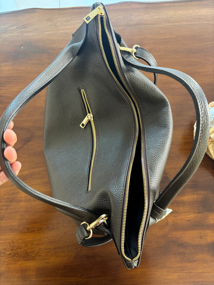 BORSA SHOPPER GRANDE - CIOCCOLATO