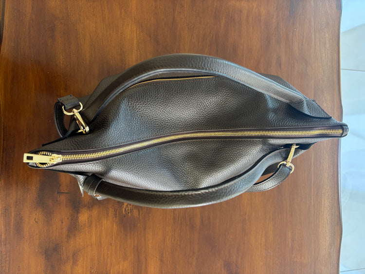 BORSA SHOPPER GRANDE - CIOCCOLATO