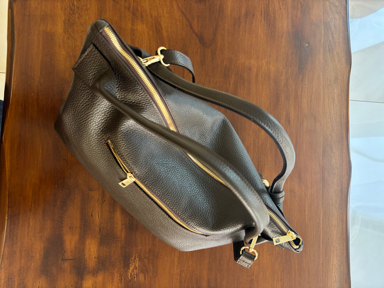 BORSA SHOPPER GRANDE - CIOCCOLATO
