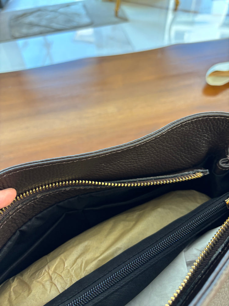 BORSA HOBO MANICO INTRECCIATO - CIOCCOLATO