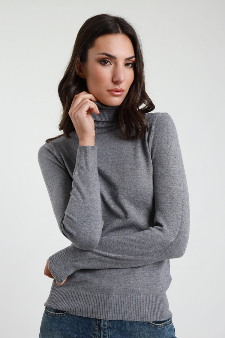 SUSY MIX - LUPETTO CICLISTA - GRIGIO MELANGE