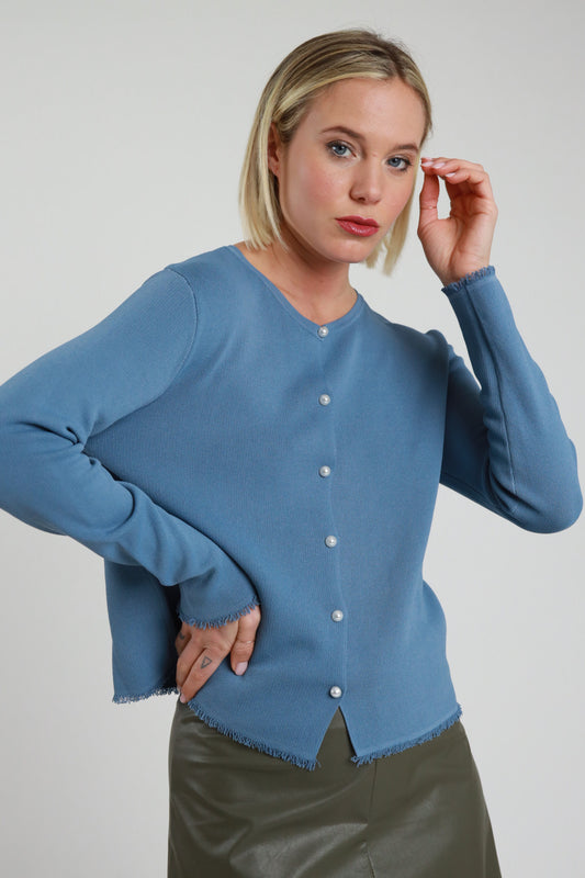 SUSY MIX - CARDIGAN - COL. JEANS