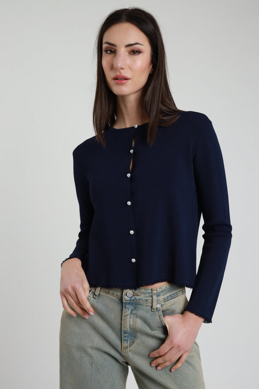 SUSY MIX - CARDIGAN - BLU