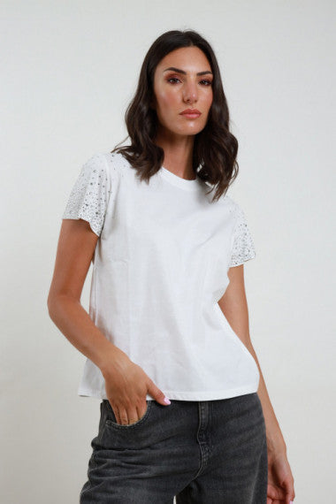 SUSY MIX - T SHIRT STRASS - CHOCO