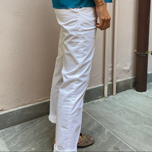 VICOLO - PANTALONE tg L - BIANCO