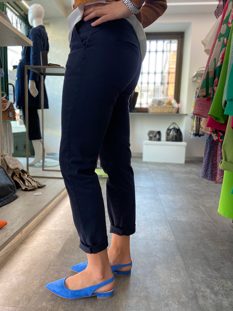 CARMEN - PANTALONE TAGLIO UOMO - BLU TG 48